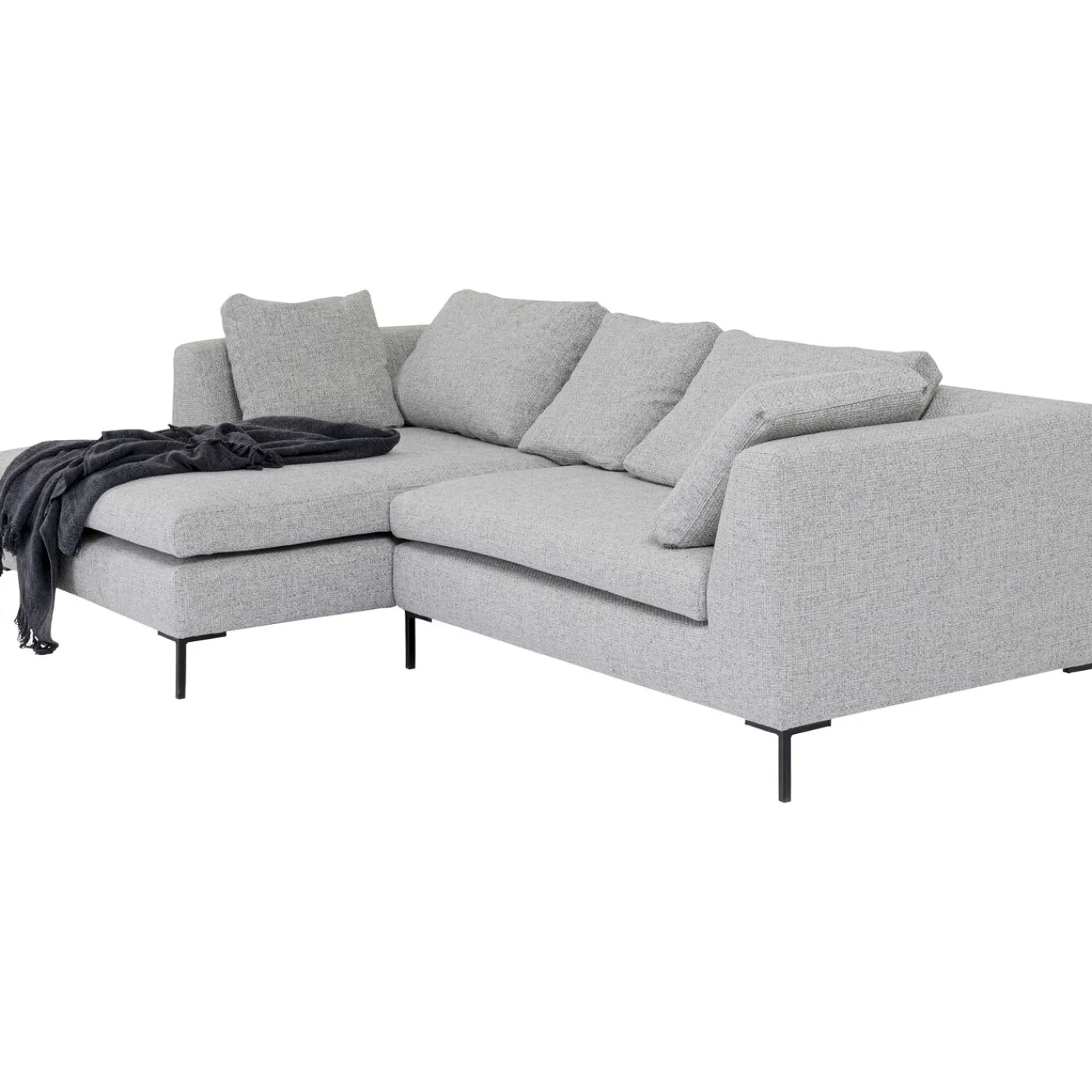 KARE Design Canapés D Angle Gianni Dolce Gris Clair Gauche