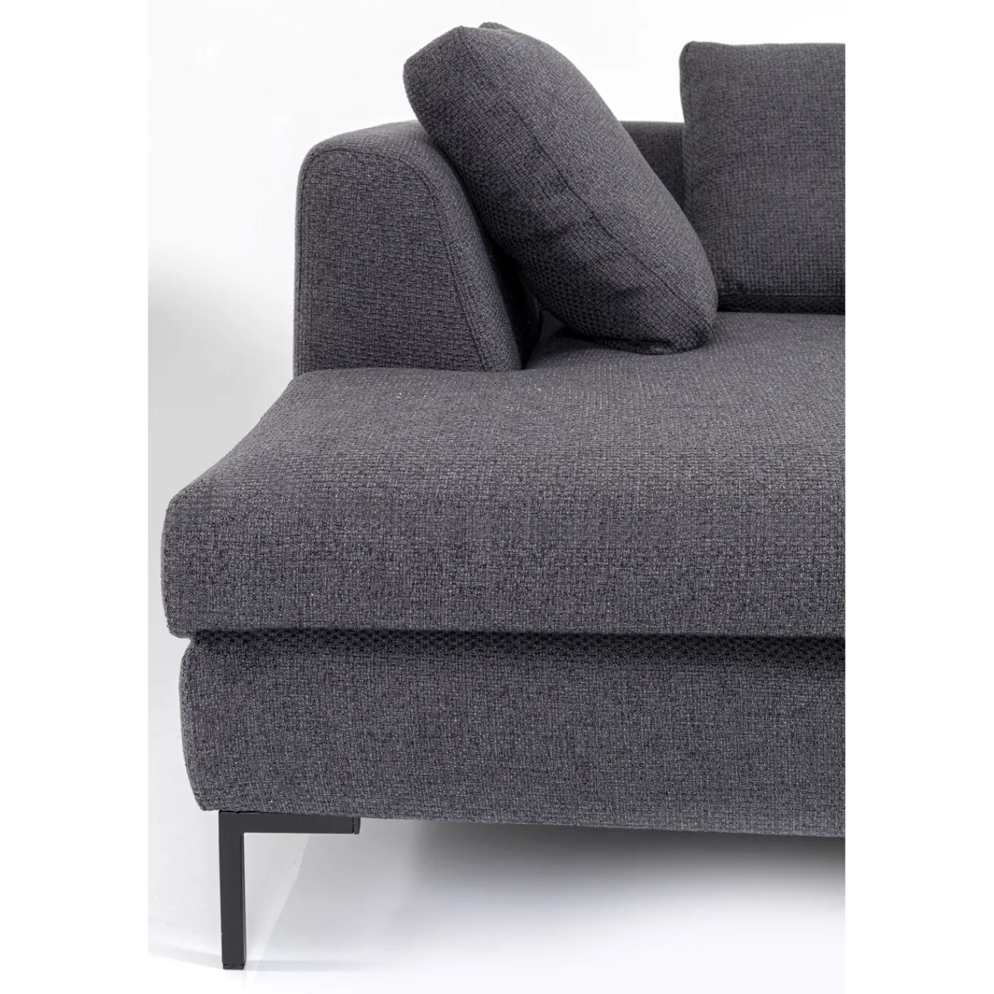 KARE Design Canapés D Angle Gianni Dolce Gris Fonce Gauche