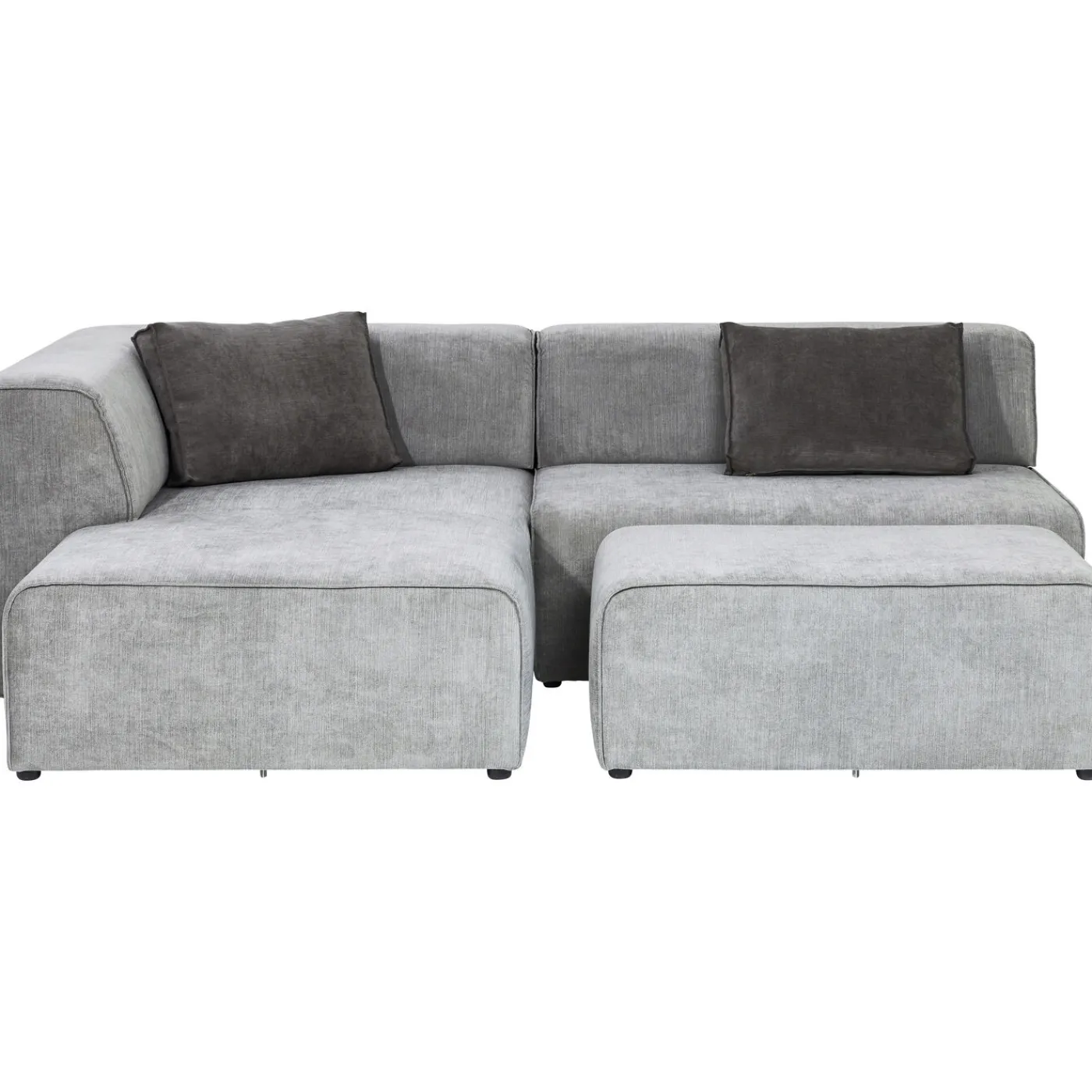 KARE Design Canapés D Angle Infinity Ottomane Gris Gauche