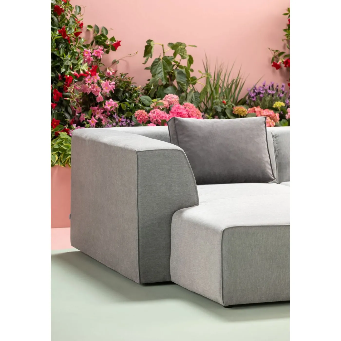 KARE Design Canapés D Angle Infinity Ottomane Gris Gauche