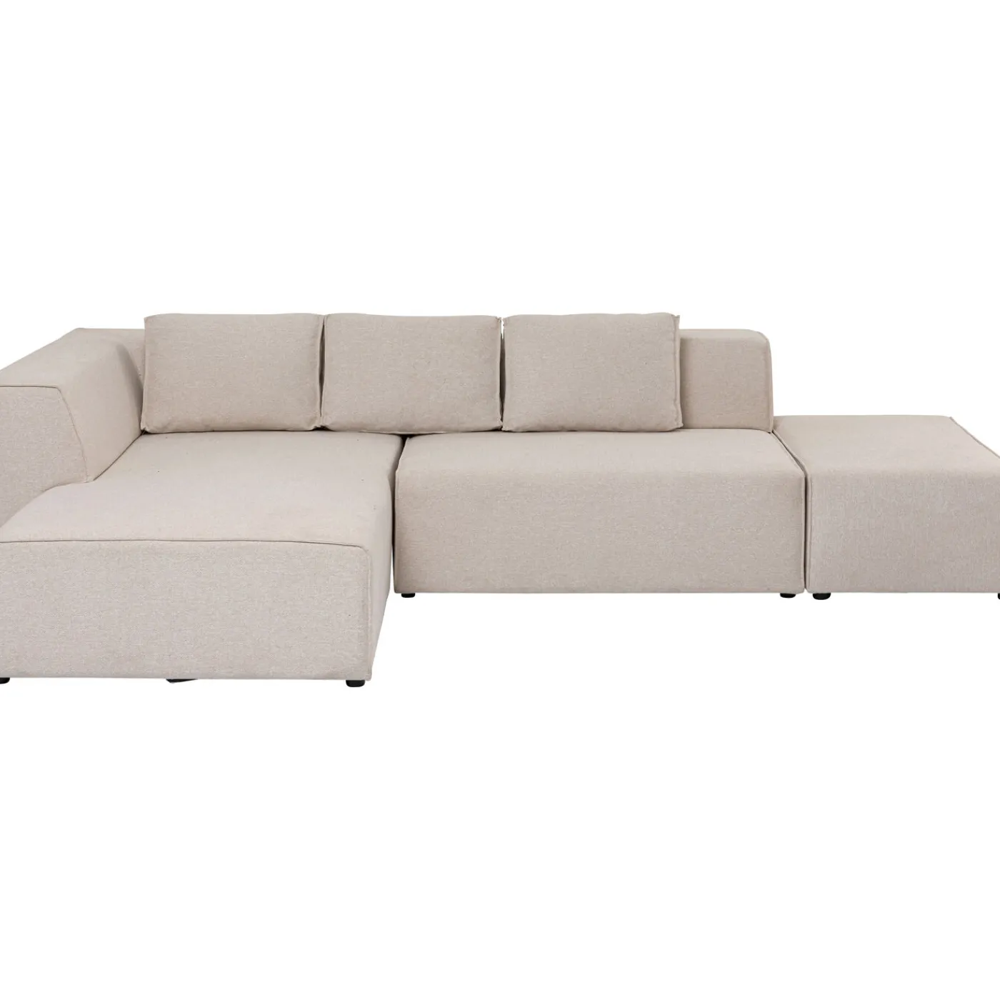 KARE Design Canapés D Angle Infinity Ottomane Creme Gauche