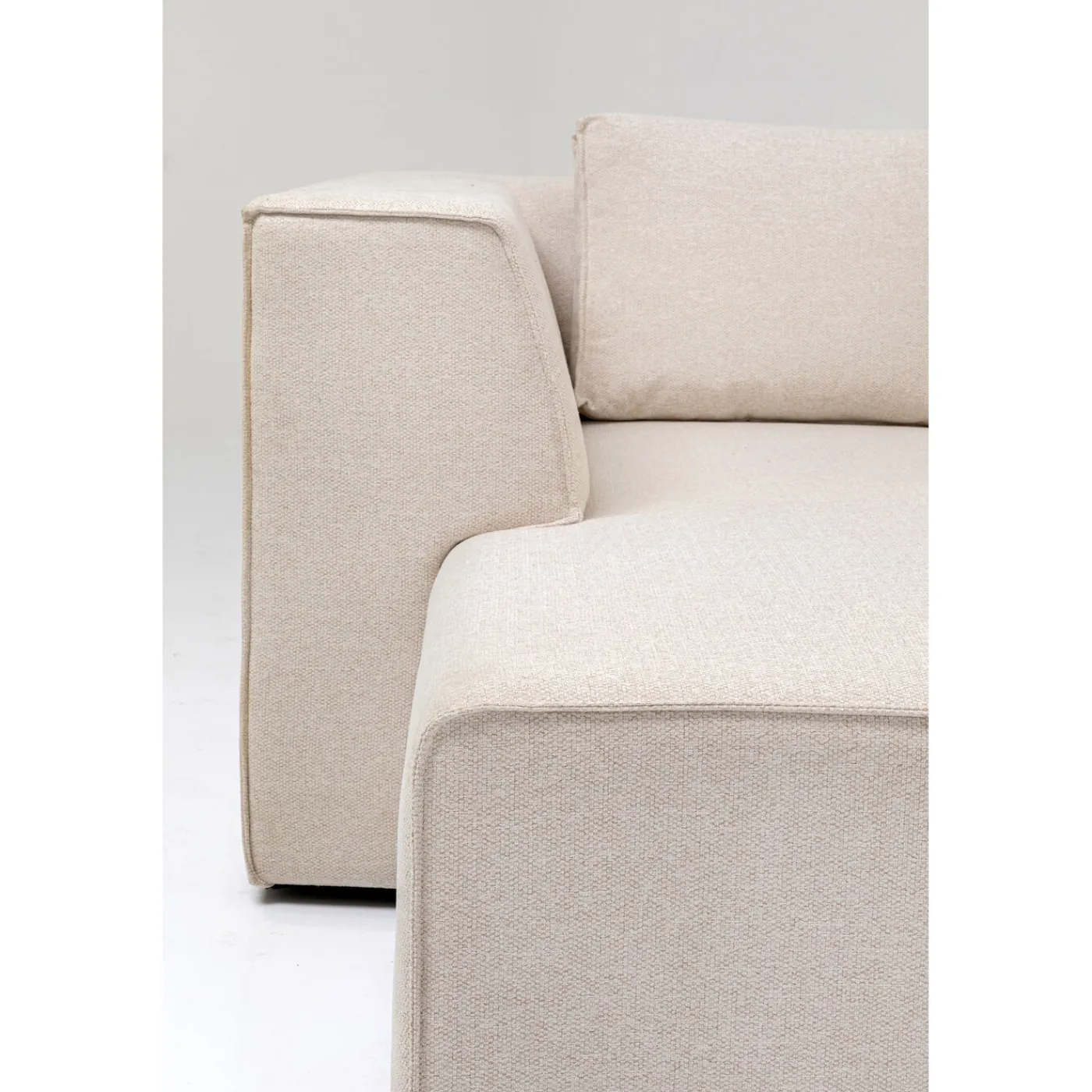 KARE Design Canapés D Angle Infinity Ottomane Creme Gauche