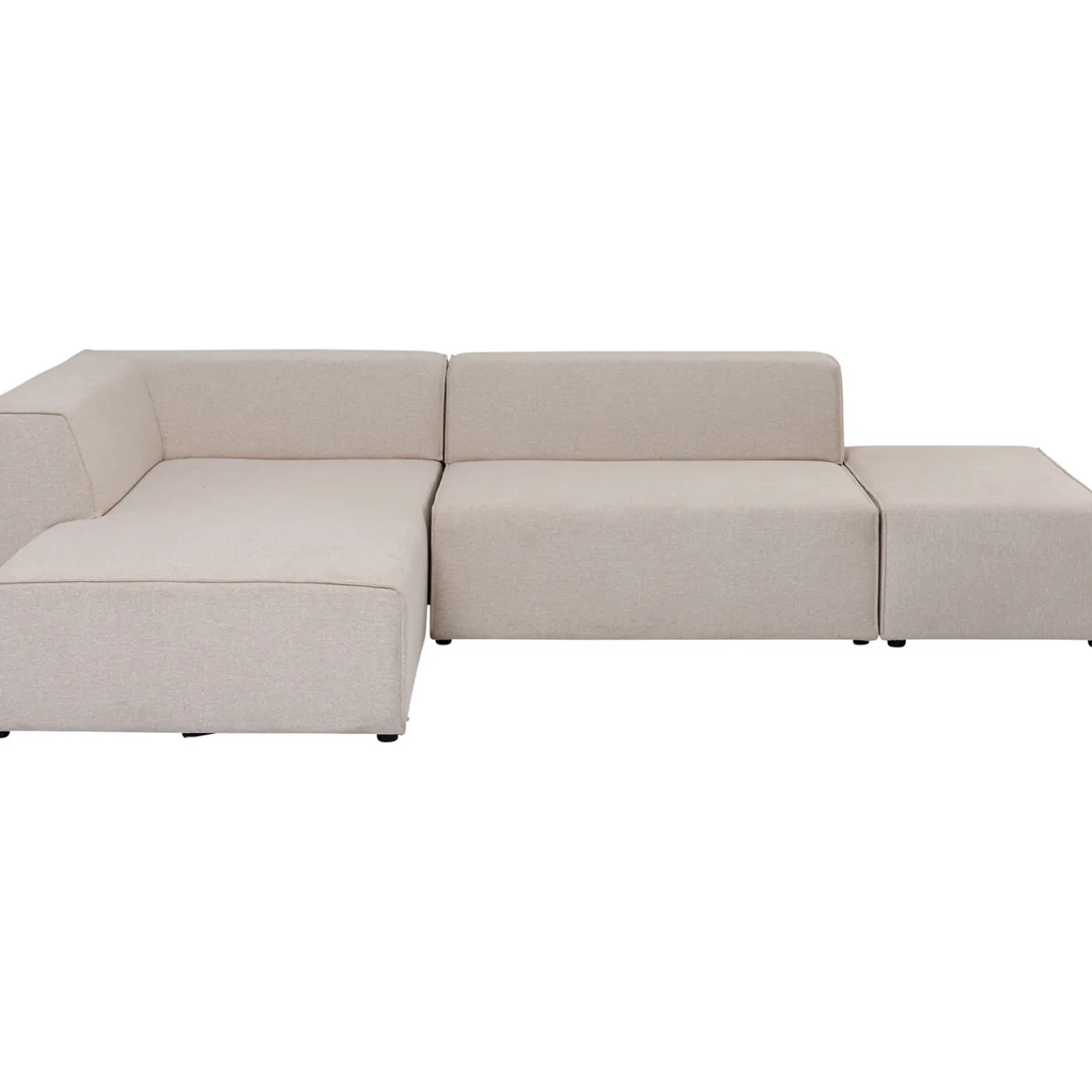 KARE Design Canapés D Angle Infinity Ottomane Creme Gauche