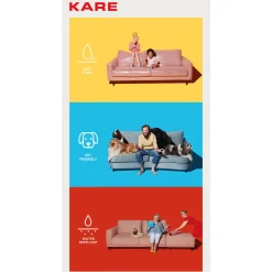 KARE Design Canapés D Angle Infinity Ottomane Creme Droite