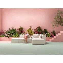 KARE Design Canapés D Angle Infinity Ottomane Creme Droite