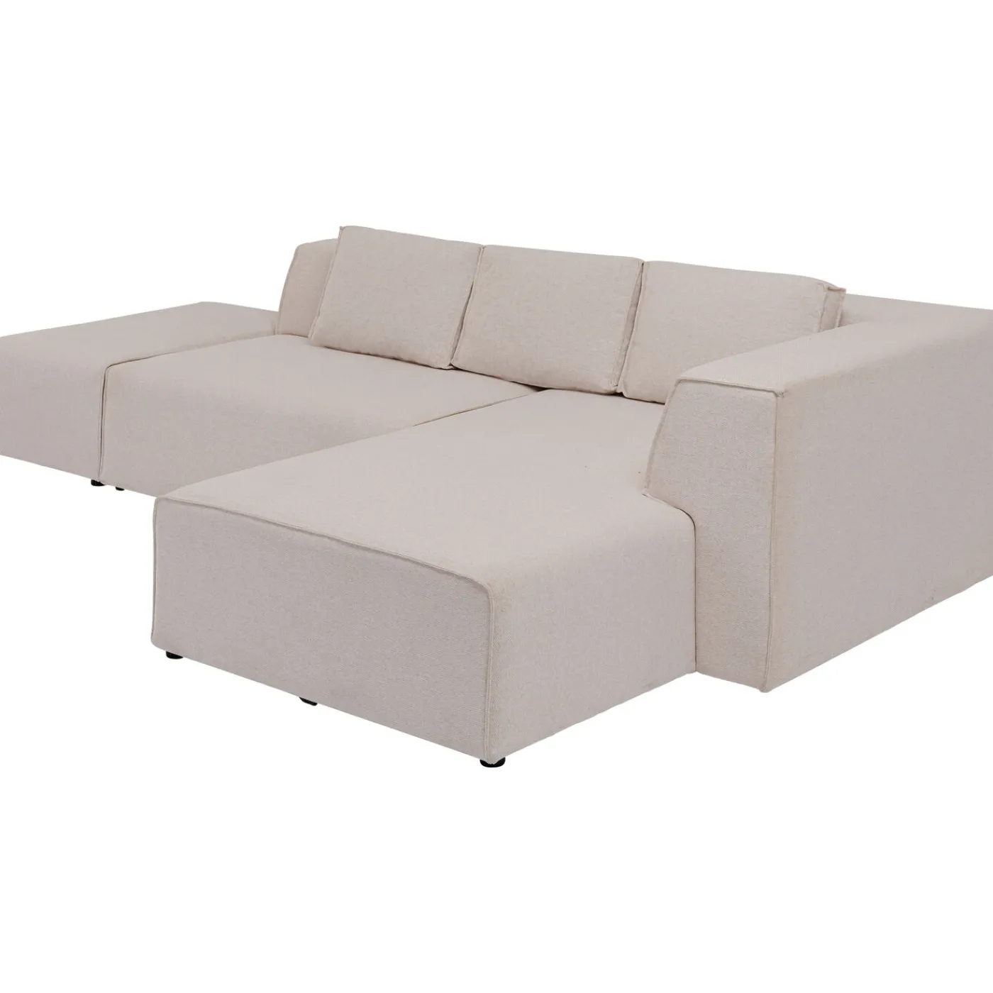 KARE Design Canapés D Angle Infinity Ottomane Creme Droite