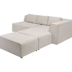 KARE Design Canapés D Angle Infinity Ottomane Creme Droite
