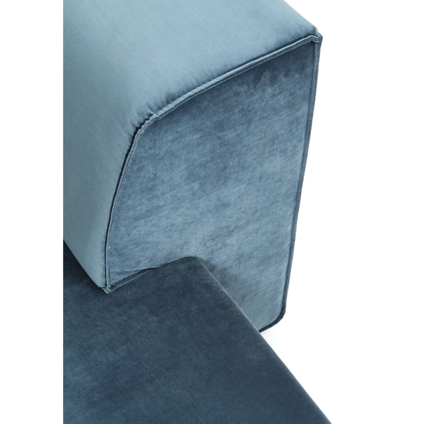 KARE Design Canapés D Angle Infinity Velours Ocean Droite