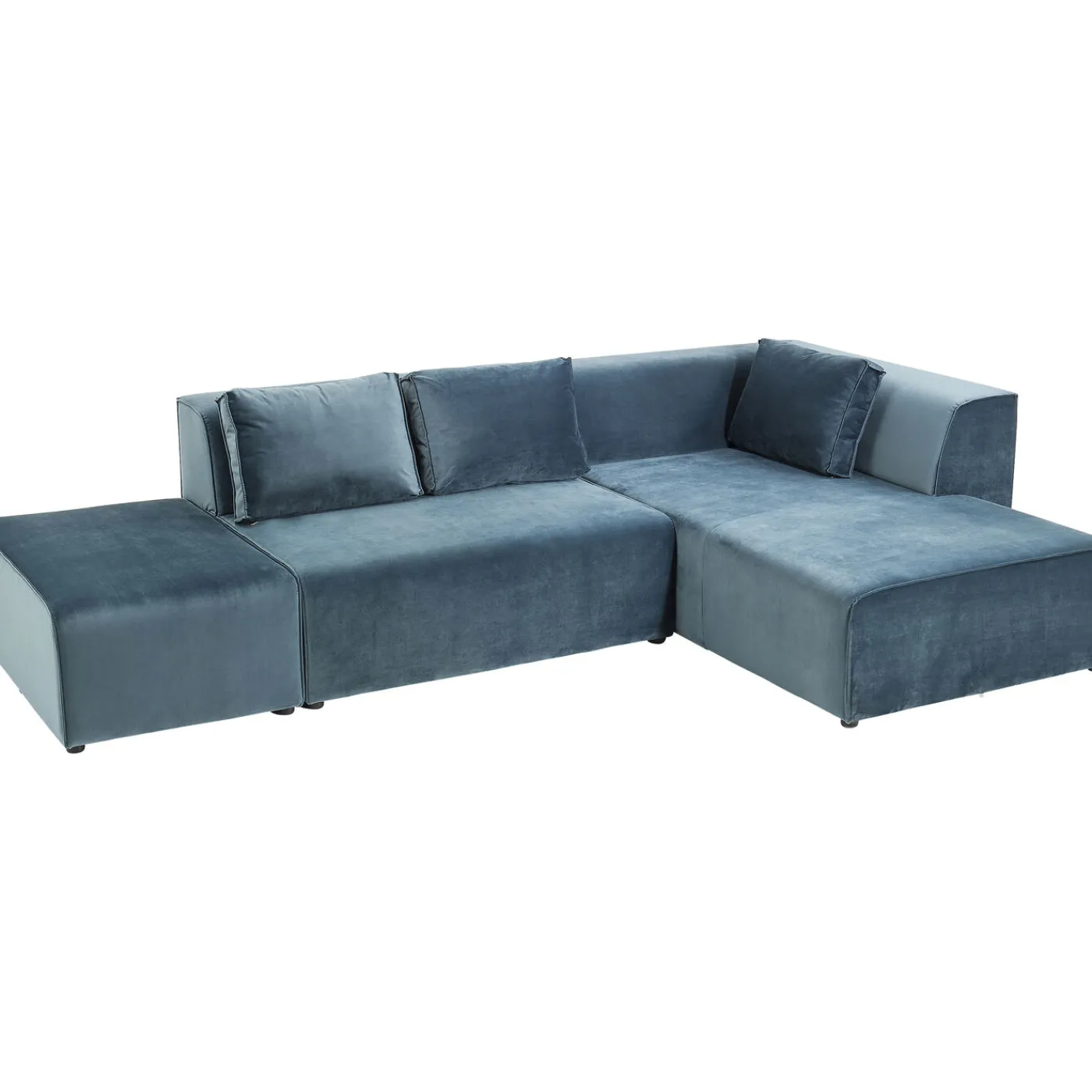 KARE Design Canapés D Angle Infinity Velours Ocean Droite