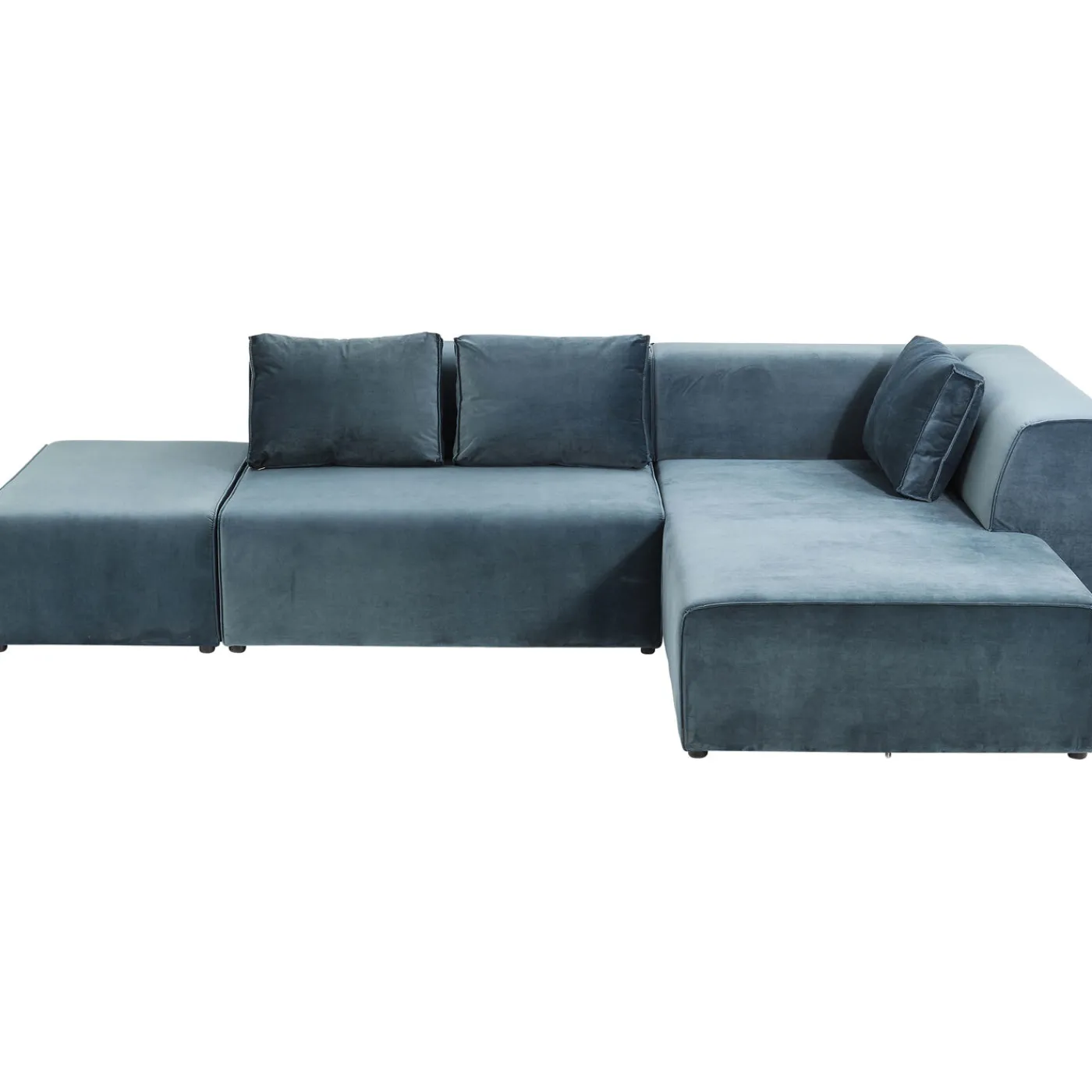 KARE Design Canapés D Angle Infinity Velours Ocean Droite
