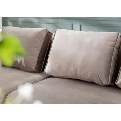 KARE Design Canapés D Angle Infinity Velvet Taupe Droite