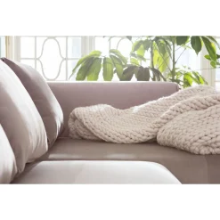 KARE Design Canapés D Angle Infinity Velvet Taupe Droite