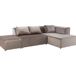 KARE Design Canapés D Angle Infinity Velvet Taupe Droite