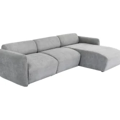 KARE Design Canapés D Angle Lucca Gris Droite 255Cm