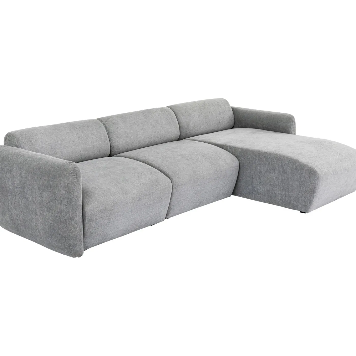 KARE Design Canapés D Angle Lucca Gris Droite 255Cm