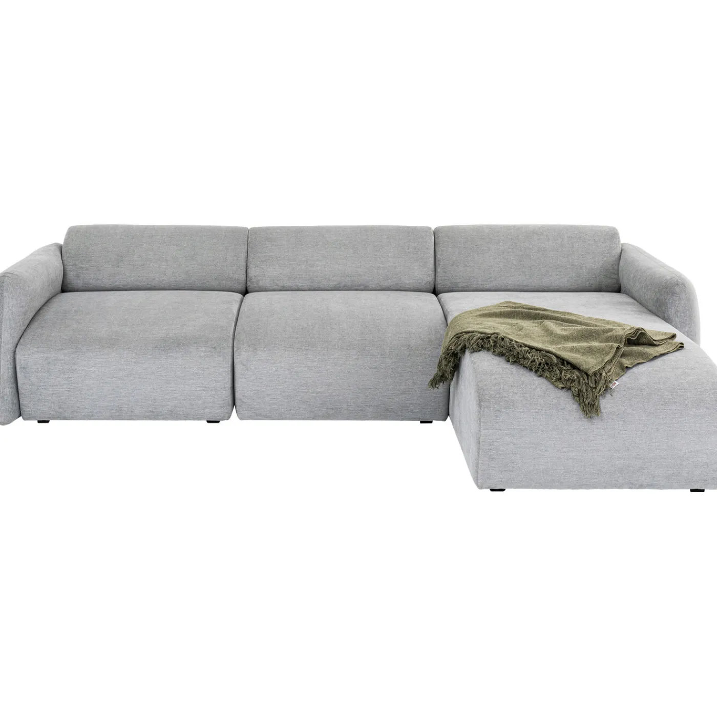 KARE Design Canapés D Angle Lucca Gris Droite 255Cm