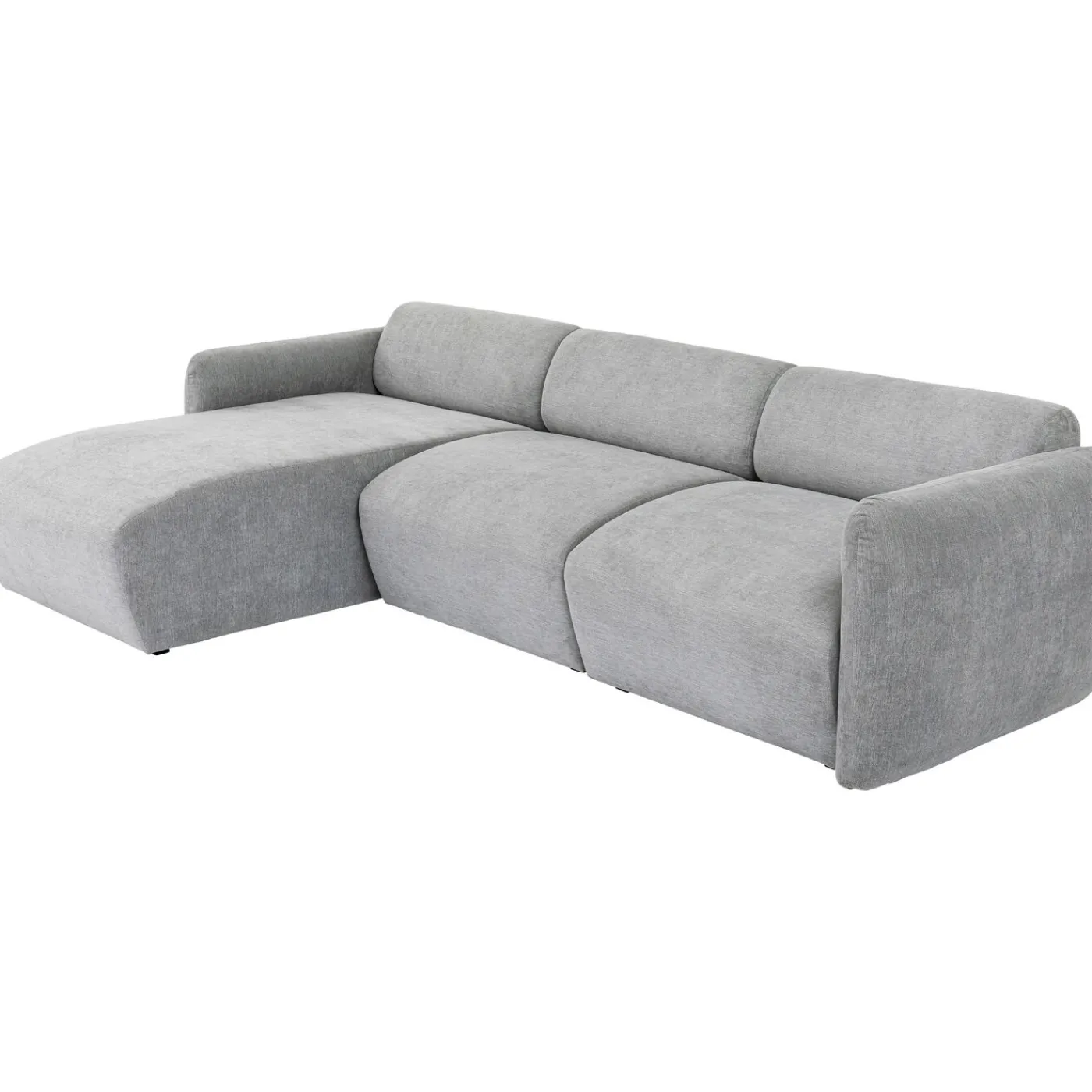KARE Design Canapés D Angle Lucca Gris Gauche 255Cm