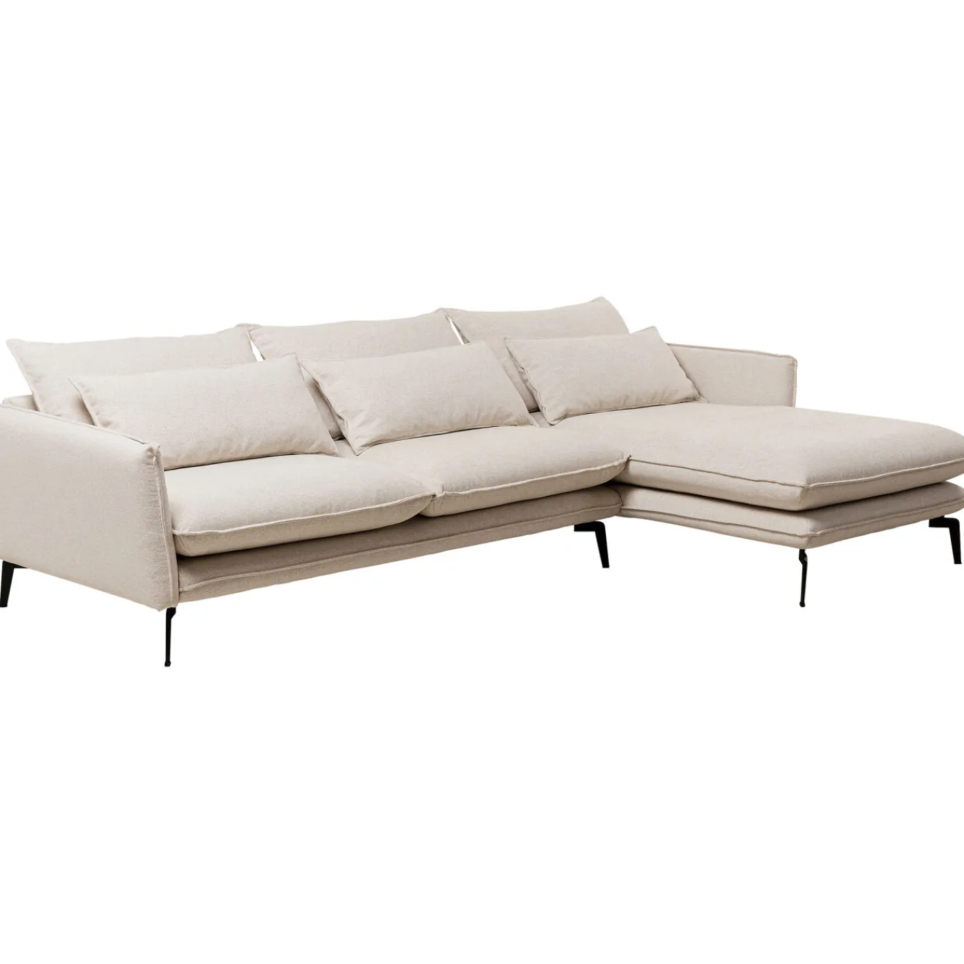 KARE Design Canapés D Angle Monza Droite Creme 296Cm