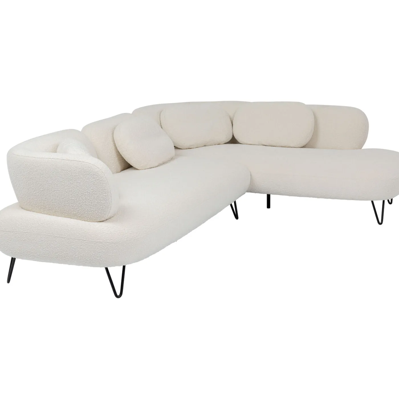 KARE Design Canapés D Angle Peppo Blanc