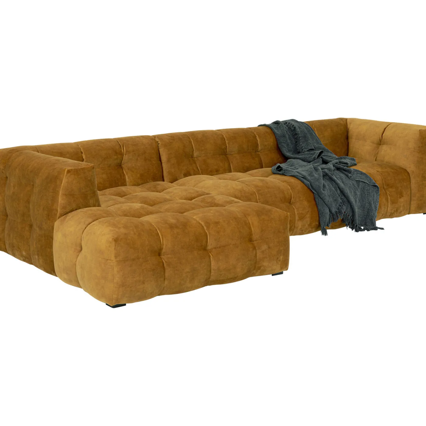 KARE Design Canapés D Angle Salamanca Gauche Brun Dore