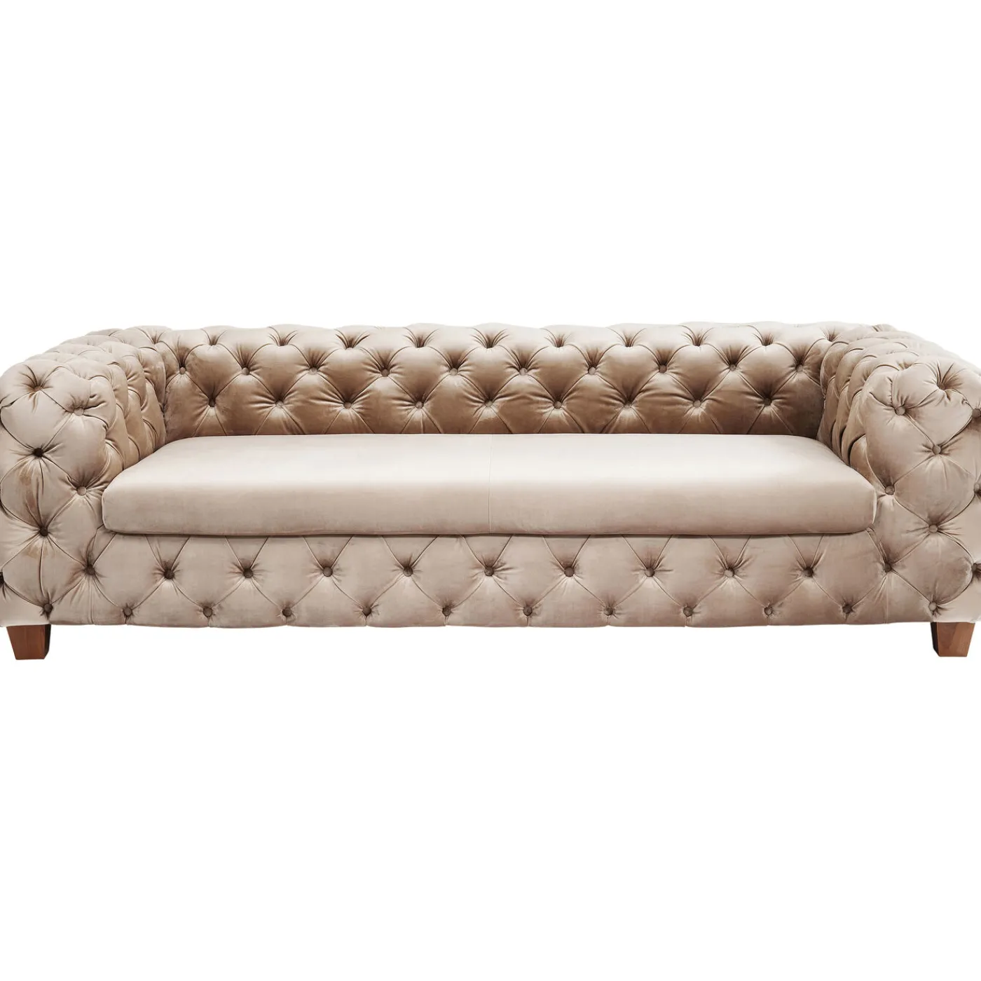 KARE Design Canapés Desire 3-Places Velours Ecru