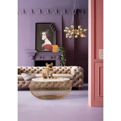 KARE Design Canapés Desire 3-Places Velours Ecru