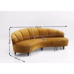 KARE Design Canapés Dschinn Ambre 3-Places 233Cm