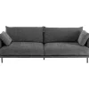 KARE Design Canapés Edna 3-Places Gris 245Cm