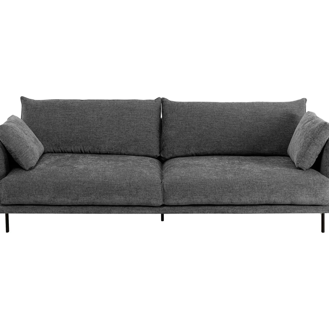 KARE Design Canapés Edna 3-Places Gris 245Cm