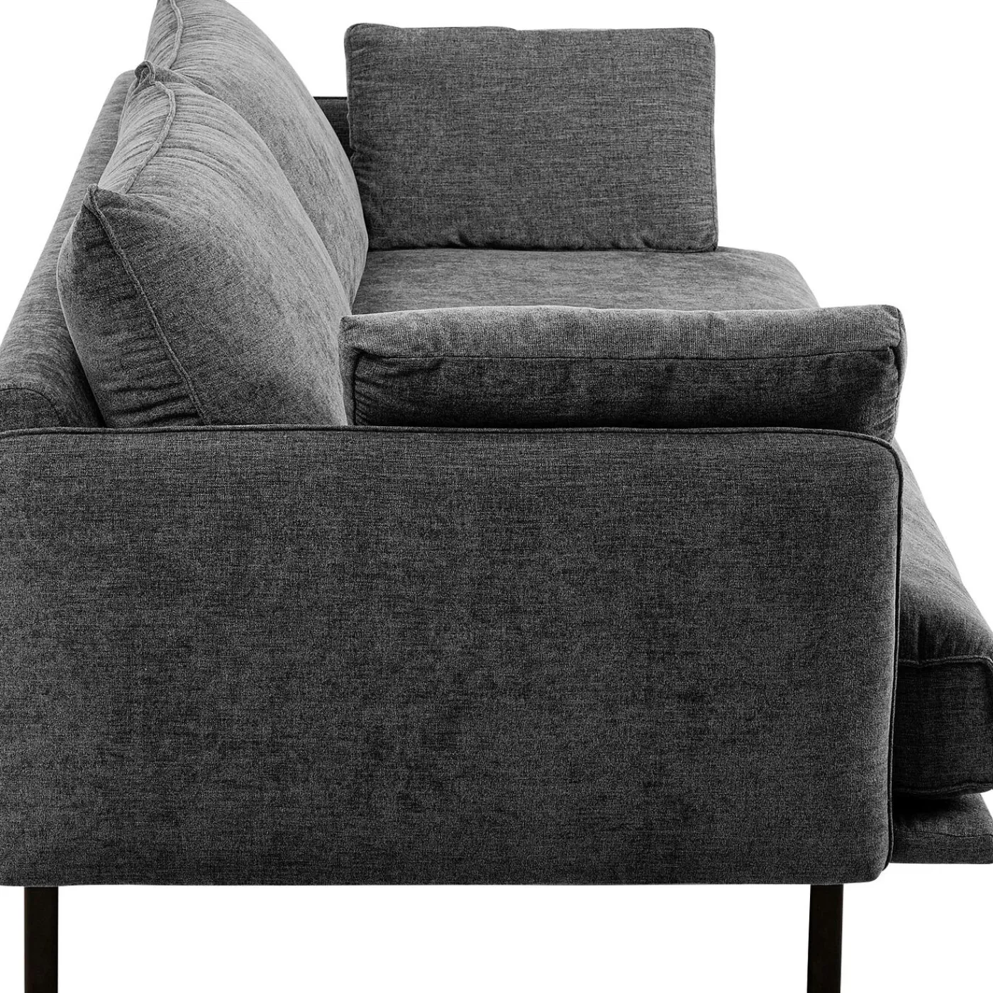 KARE Design Canapés Edna 3-Places Gris 245Cm