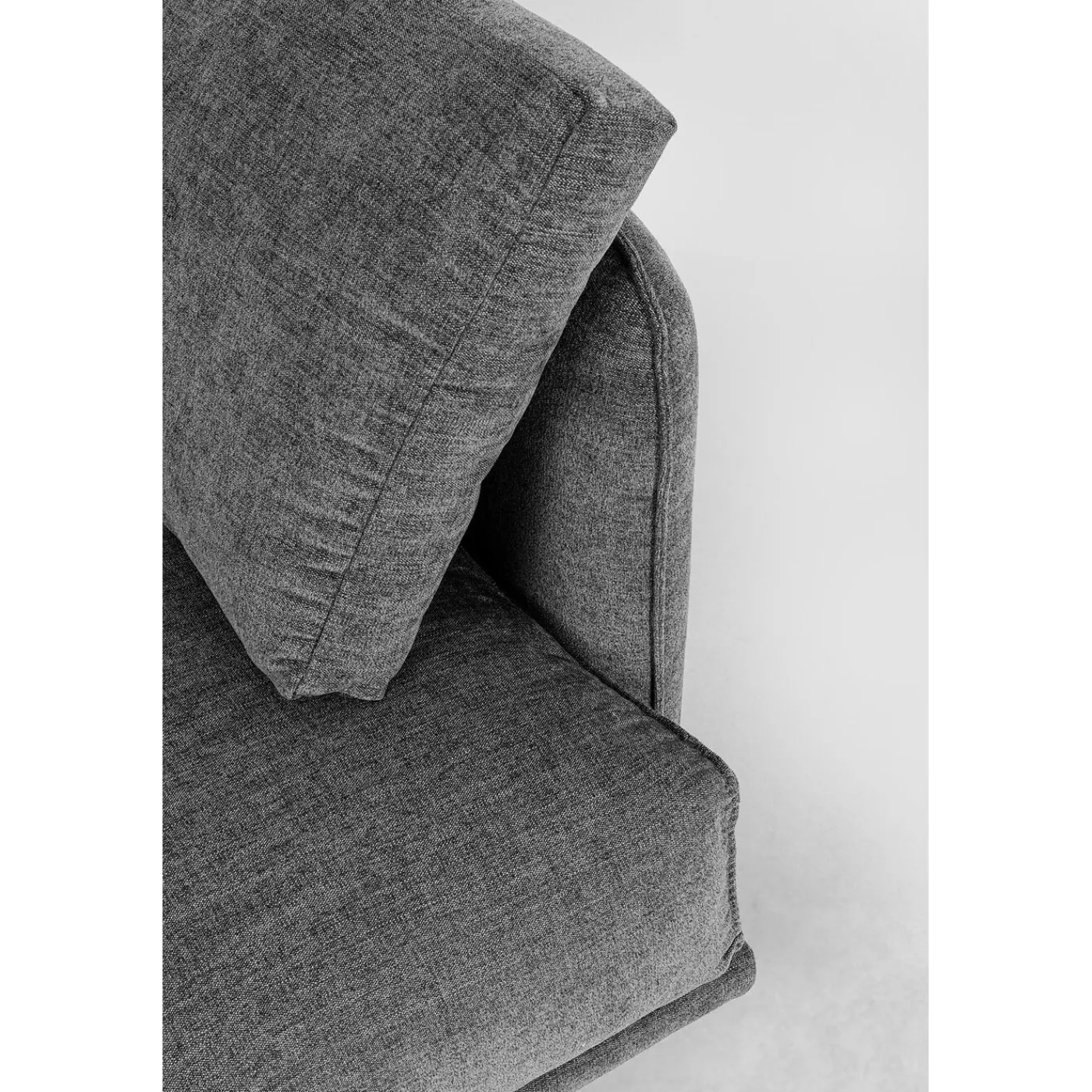 KARE Design Canapés Edna 3-Places Gris 245Cm