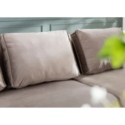 KARE Design Canapés Infinity Velours Taupe Gauche
