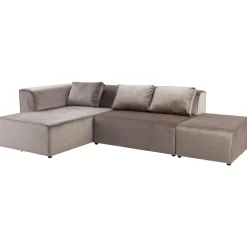 KARE Design Canapés Infinity Velours Taupe Gauche