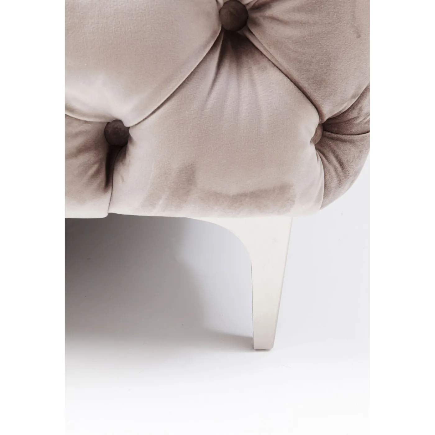 KARE Design Canapés Look 3-Places Velours Gris