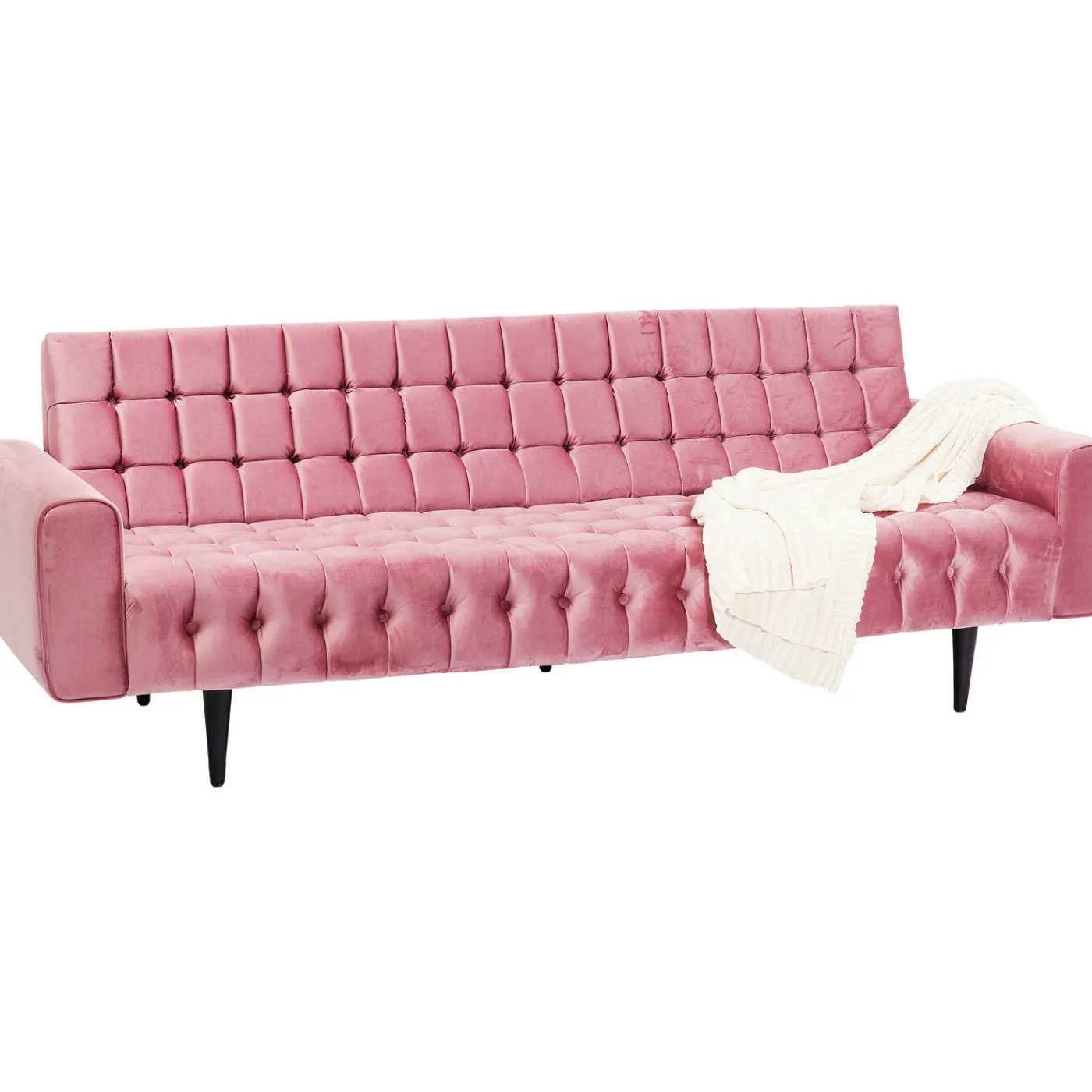 KARE Design Canapés Milchbar 3-Places Velours Mauve