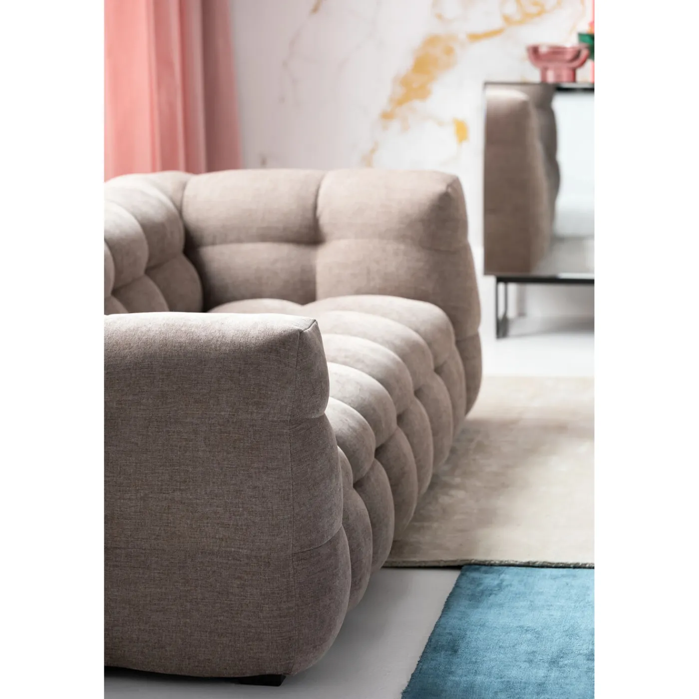 KARE Design Canapés 3-Places Salamanca Gris 240Cm