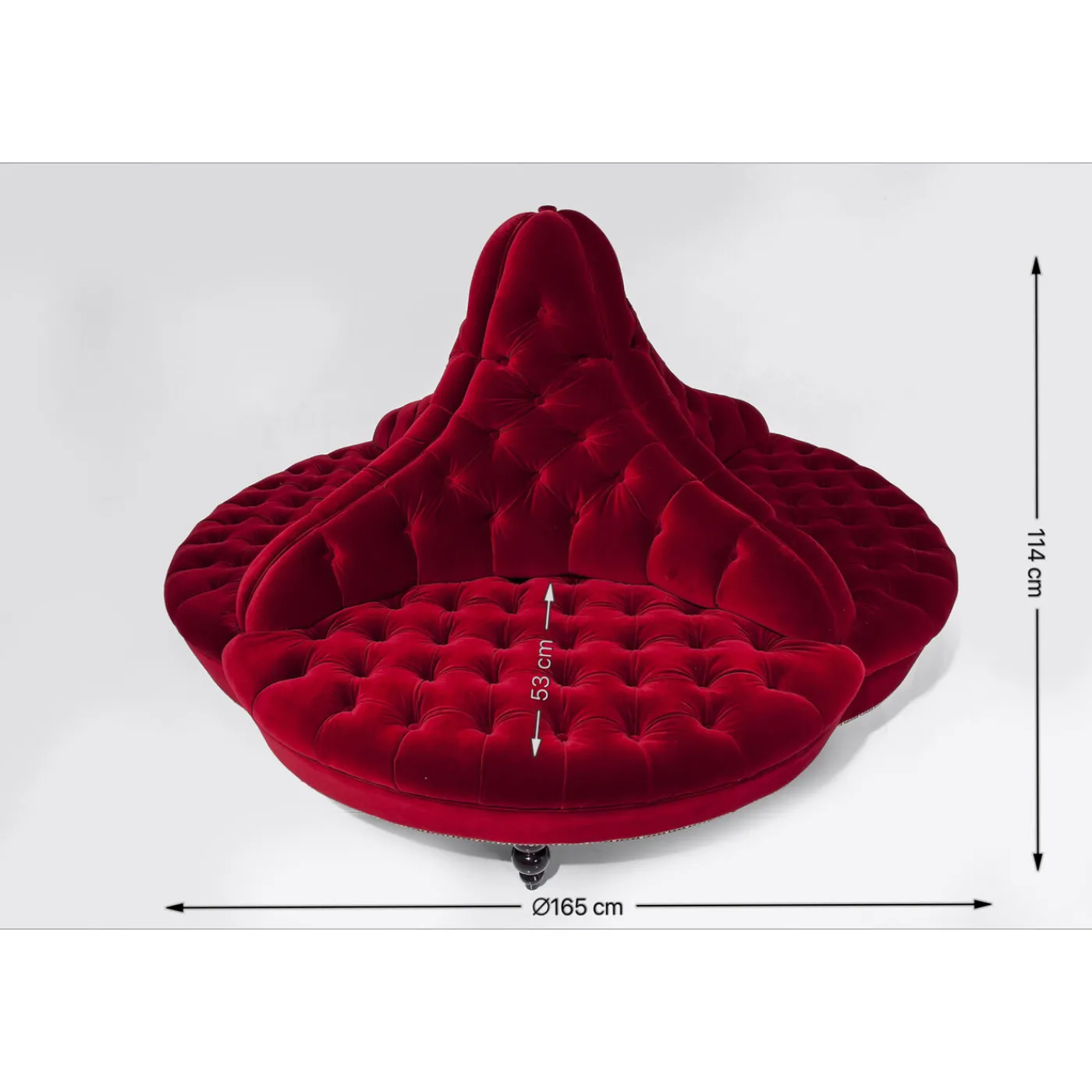 KARE Design Canapés Rond Boudoir 4 Places Pm