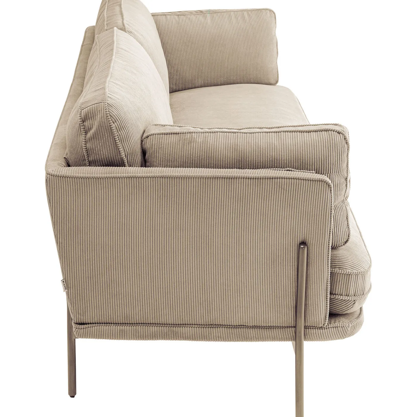 KARE Design Canapés Shirly 3-Places Creme 221Cm