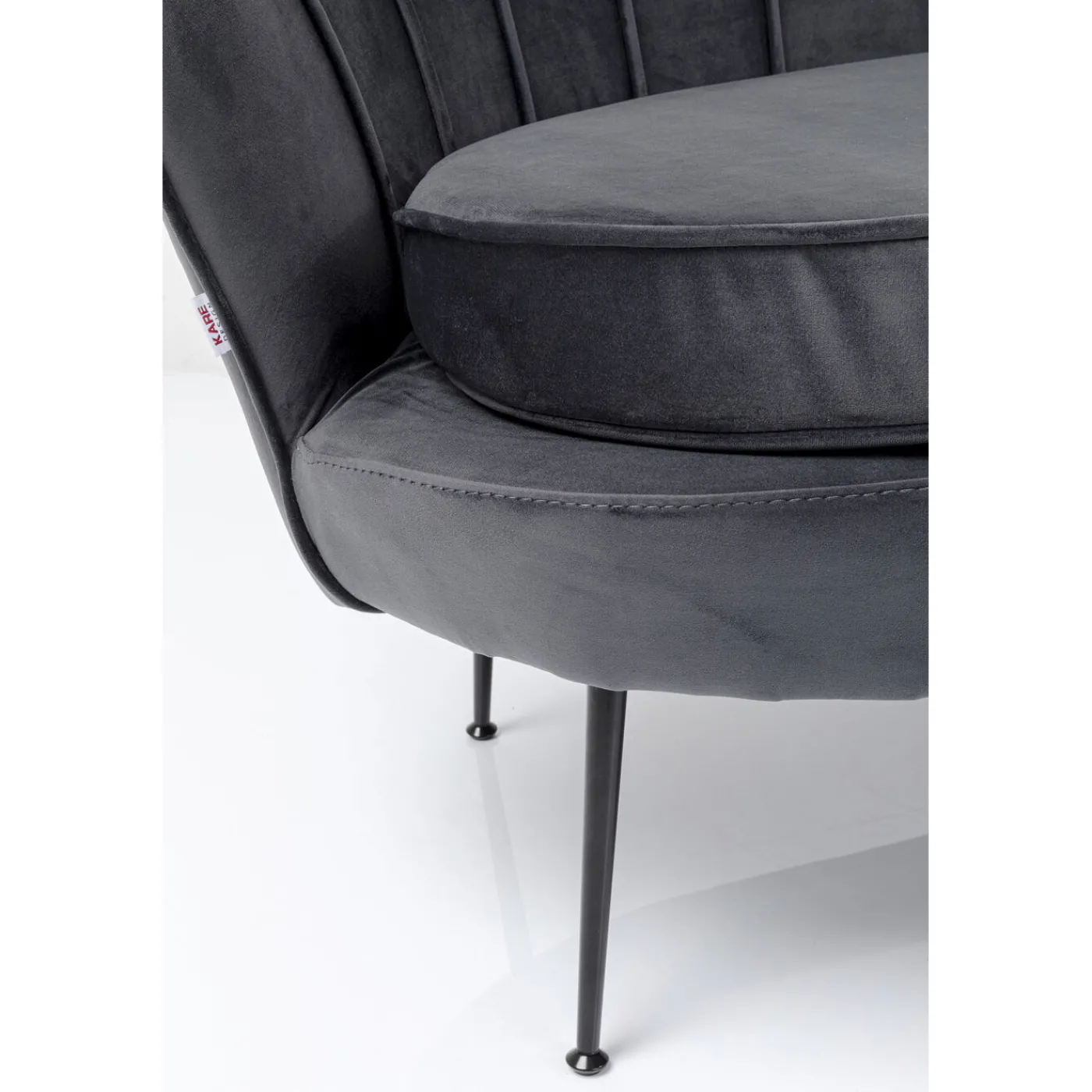 KARE Design Canapés Water Lily 2-Places Noir Gris