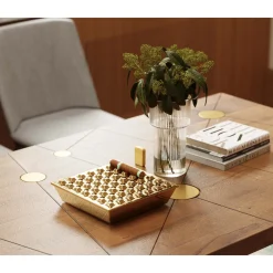 KARE Design Cendrier Soho Carre Laiton 25X25Cm