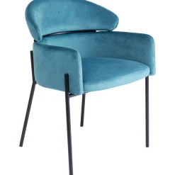 KARE Design Chaise A. Acc. Alexia.Velours Bleu