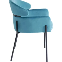 KARE Design Chaise A. Acc. Alexia.Velours Bleu