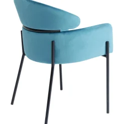 KARE Design Chaise A. Acc. Alexia.Velours Bleu