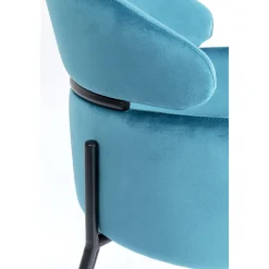 KARE Design Chaise A. Acc. Alexia.Velours Bleu