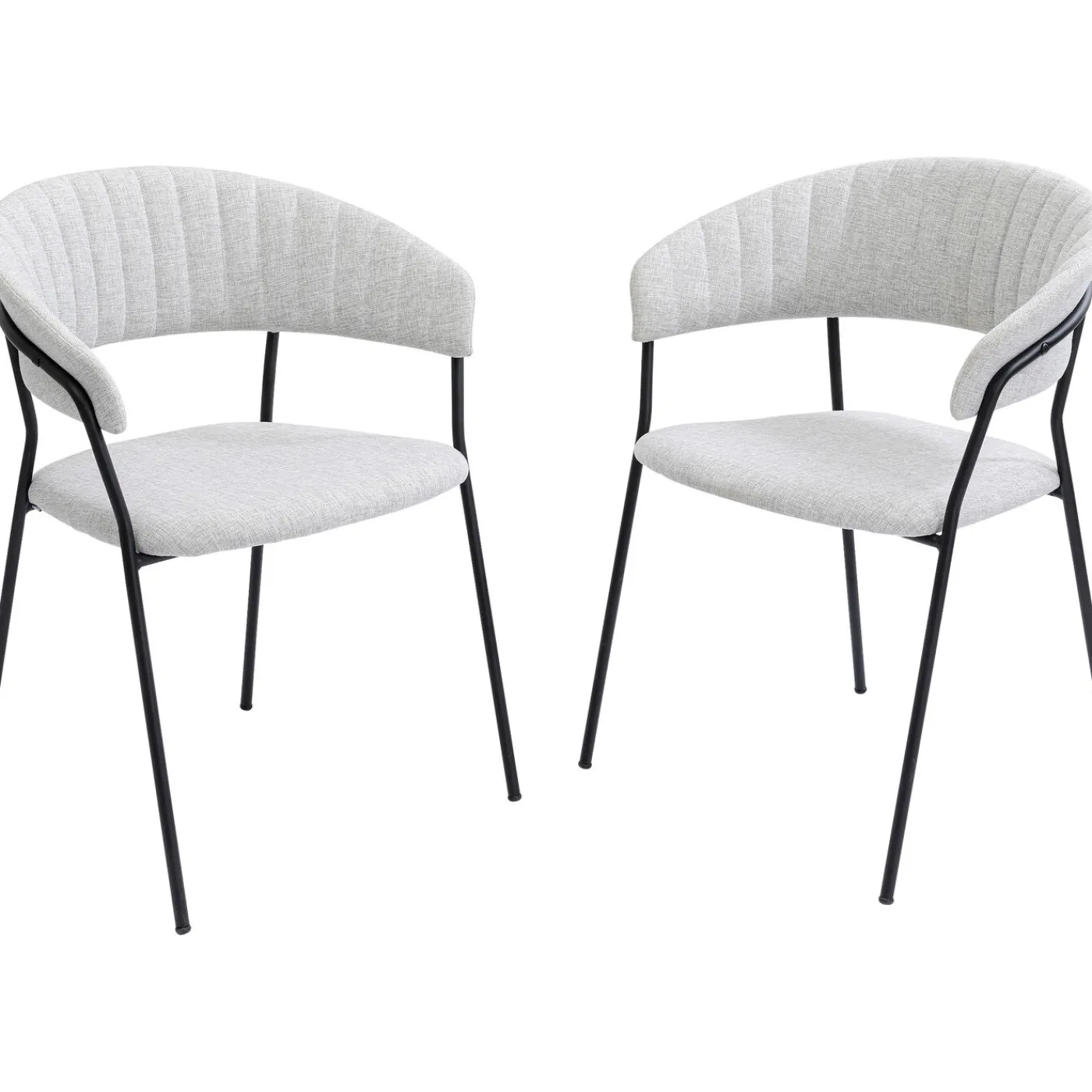 KARE Design Chaise A. Acc. Belle Gris Clair (2/Set)