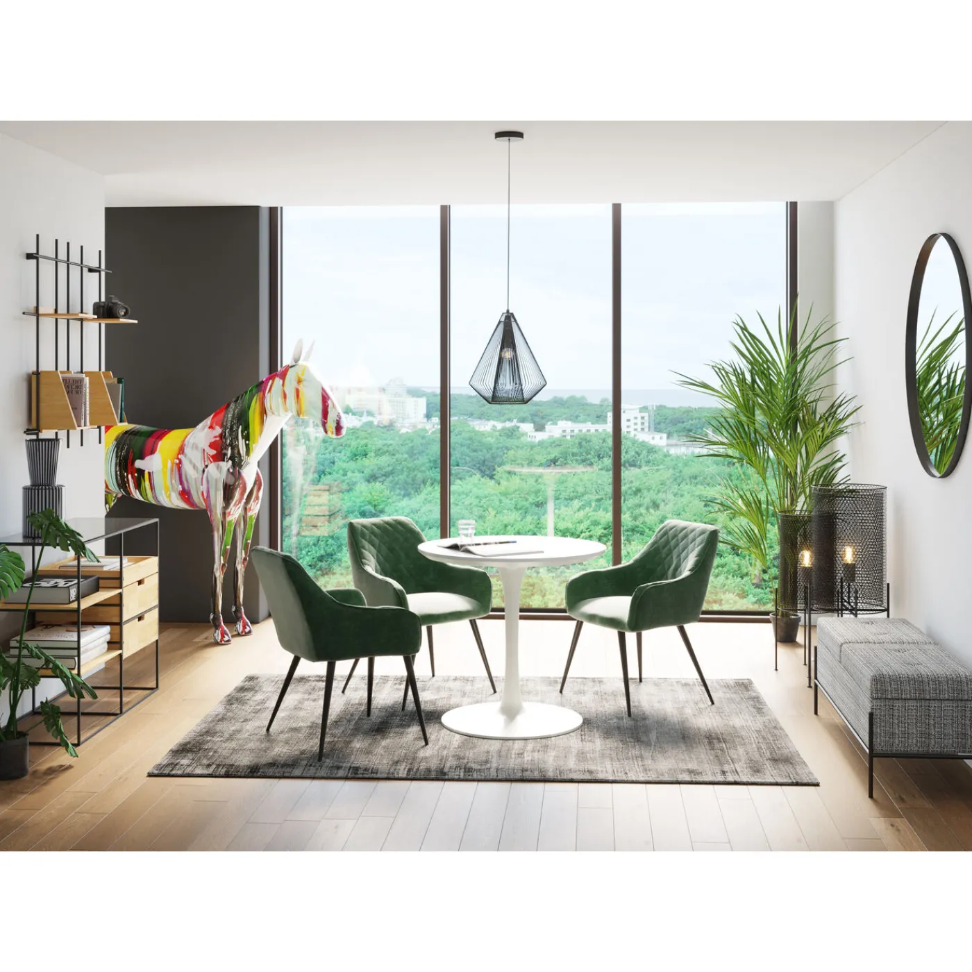 KARE Design Chaise A. Acc. Bretagne Vert