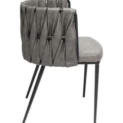 KARE Design Chaise A. Acc. Cheerio Gris Av. Coussin