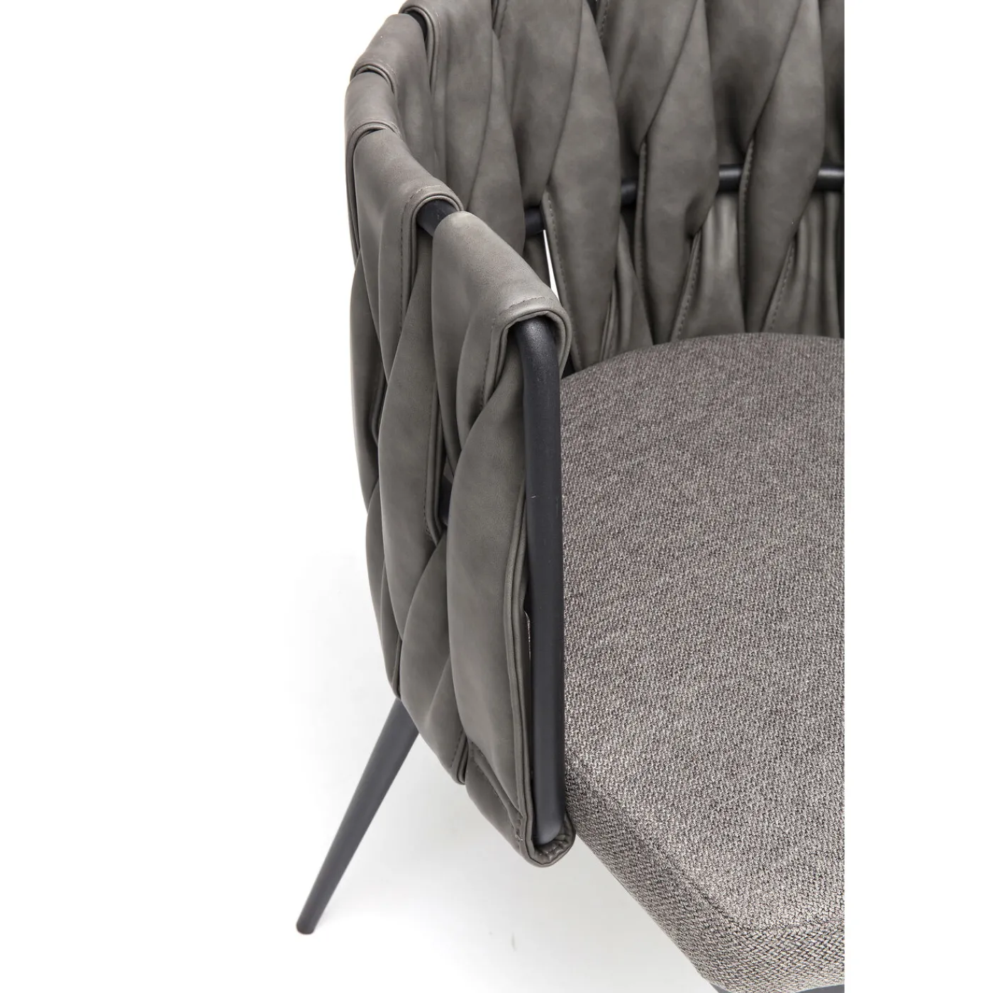 KARE Design Chaise A. Acc. Cheerio Gris Av. Coussin