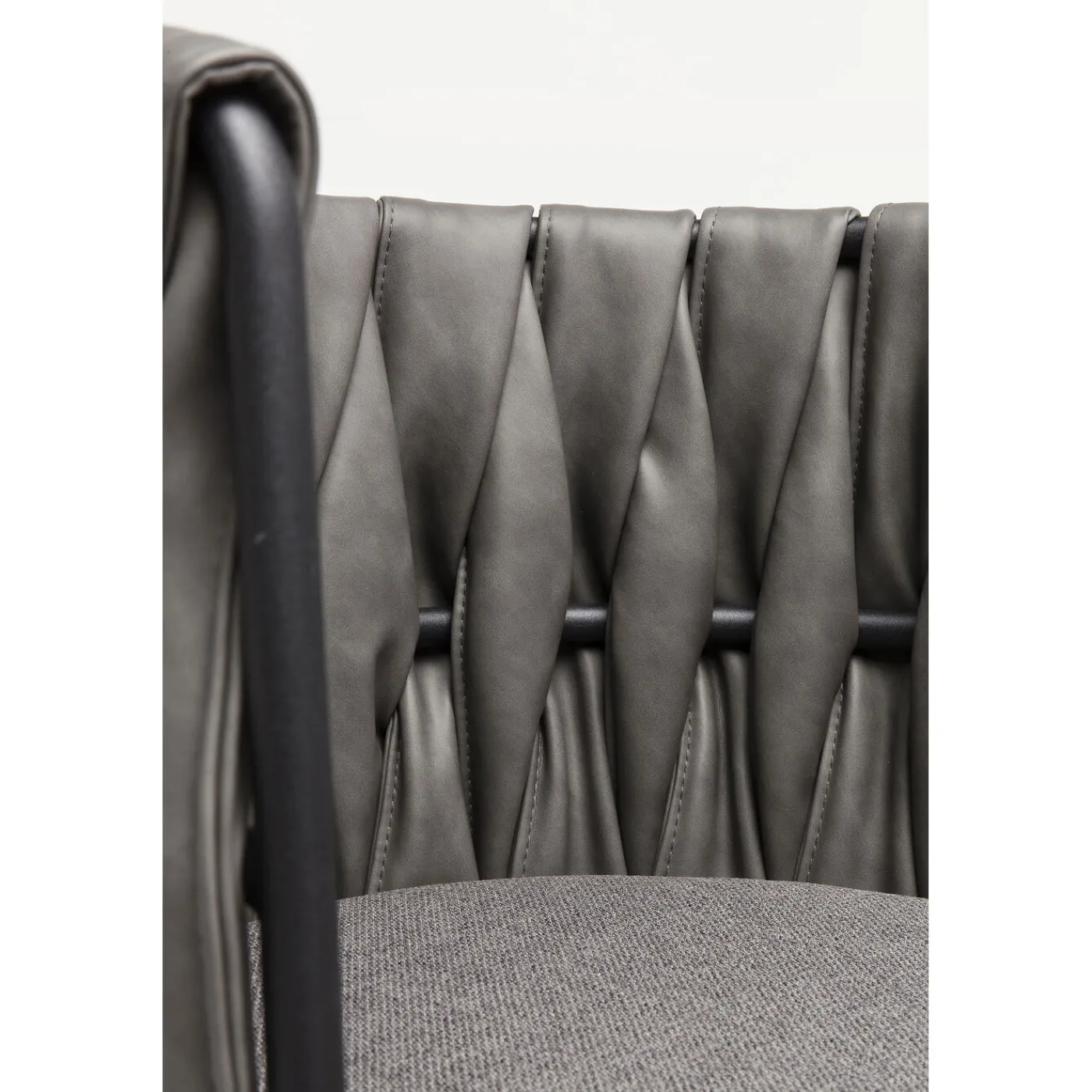 KARE Design Chaise A. Acc. Cheerio Gris Av. Coussin