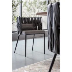 KARE Design Chaise A. Acc. Cheerio Gris Av. Coussin